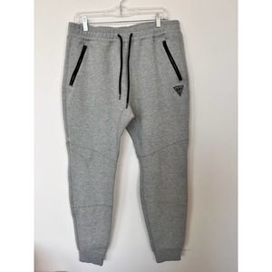 Hollister Grey Jogger Sweatpants with Zippers